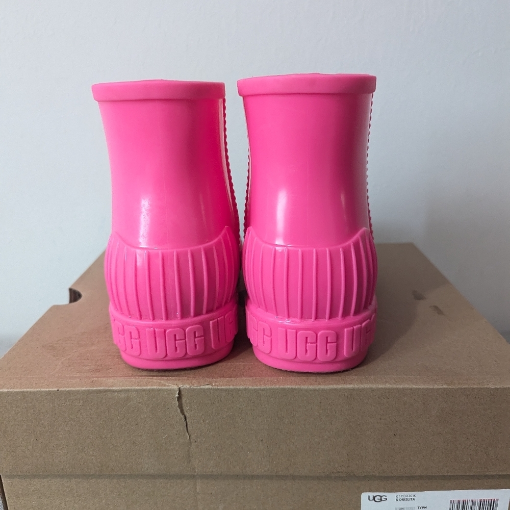 UGG Drizlita Rainboots Toddler Girl Pink Size 3 - Picture 5 of 15